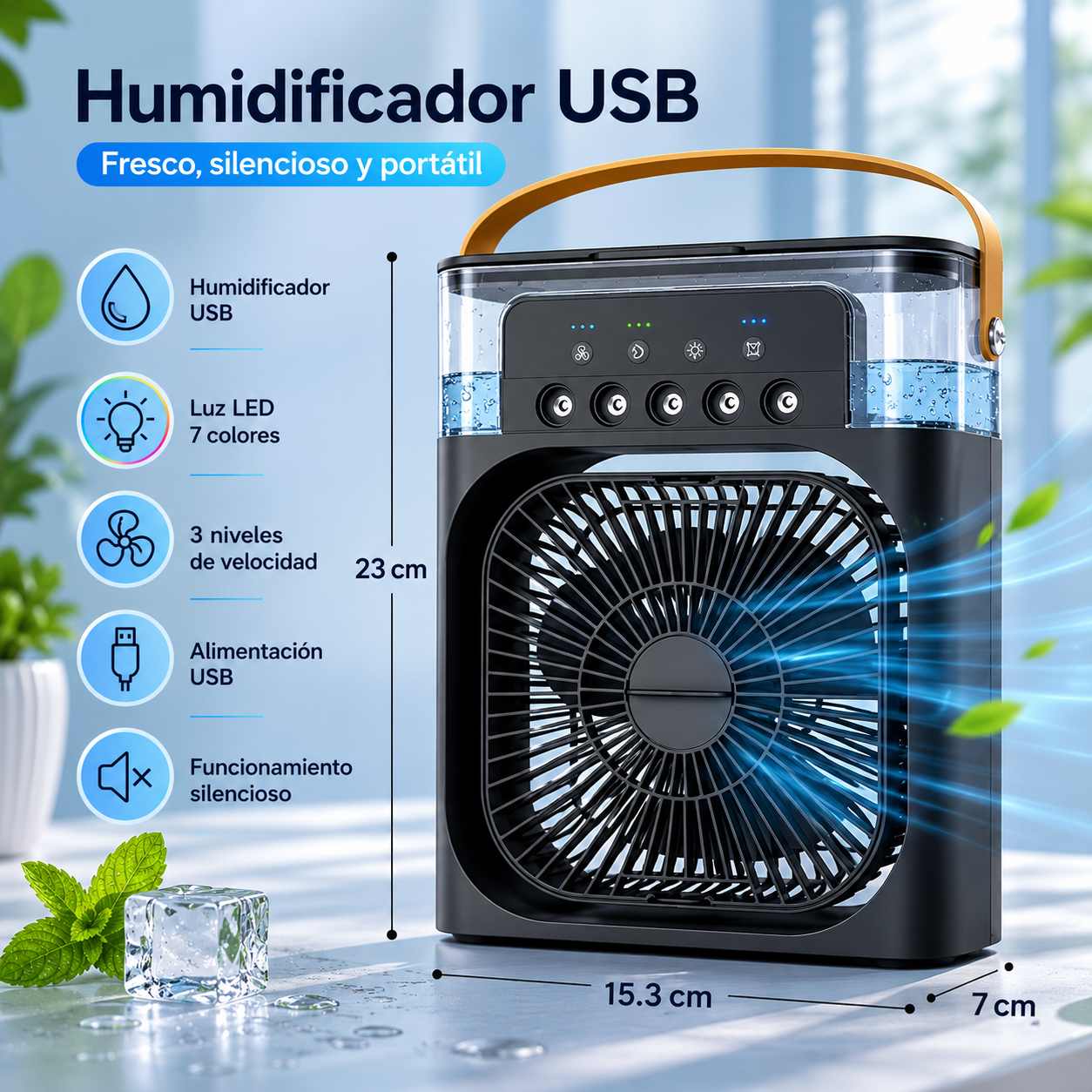Ventilador Humificador Verano POLAR BREEZE