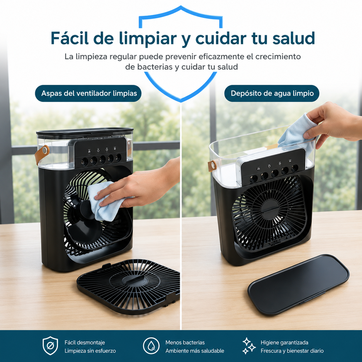 Ventilador Humificador 3 en 1