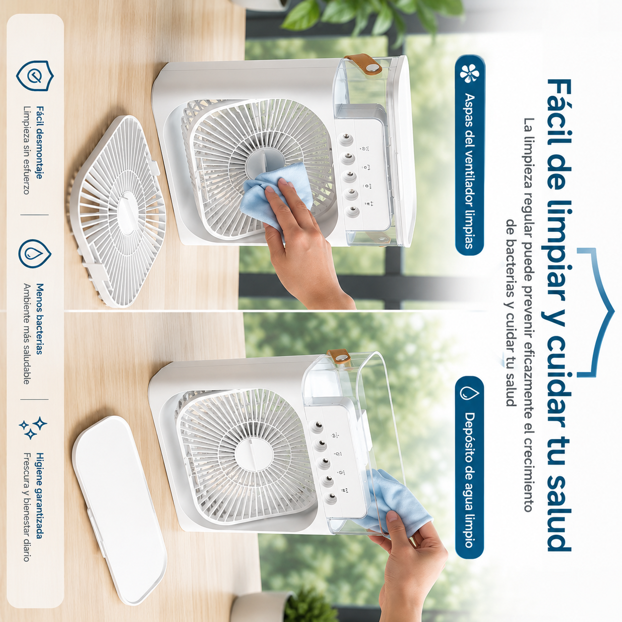 Ventilador Humificador 3 en 1