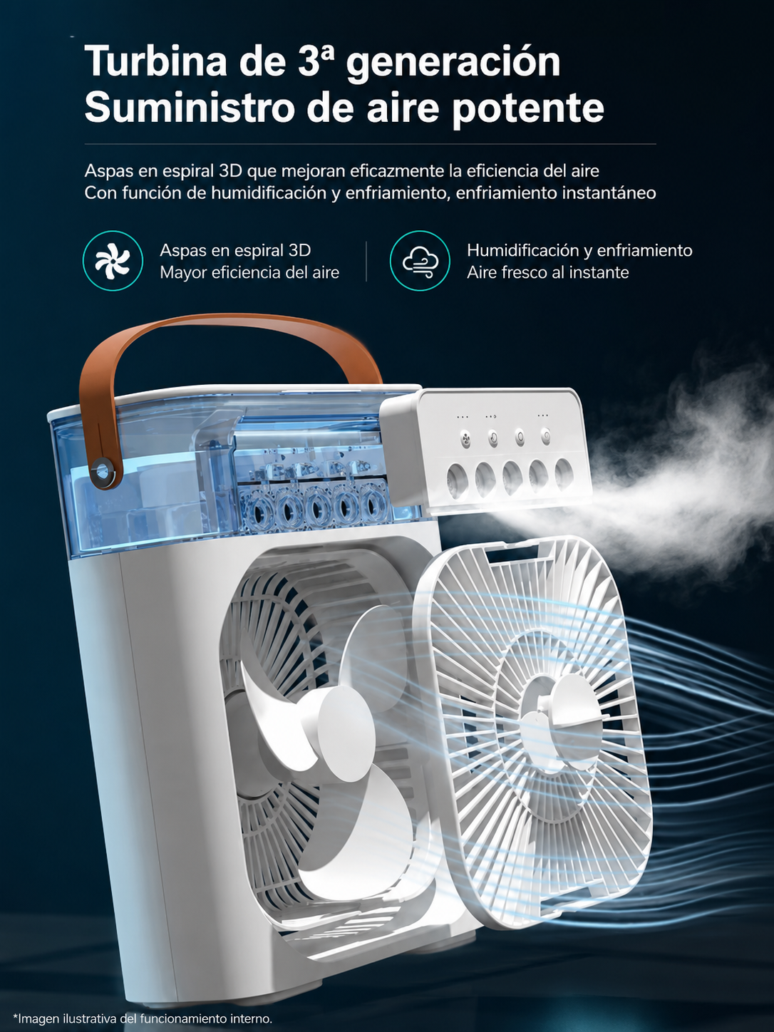 Ventilador Humificador Verano POLAR BREEZE