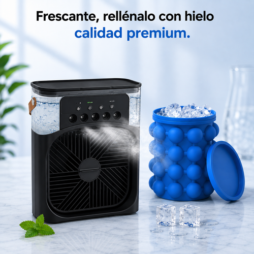 Ventilador + Molde Hielo